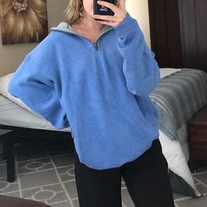 Reversible baby Blue Quarter Zip